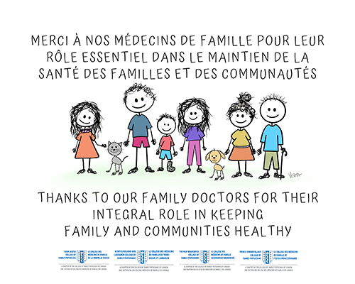 Thanks to our family doctors for their integral rol3 in keeping family and communities healthy